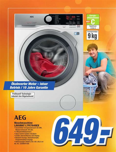 AEG Waschmaschine Lavamat L7FE7649EX Angebot Bei Expert Technomarkt