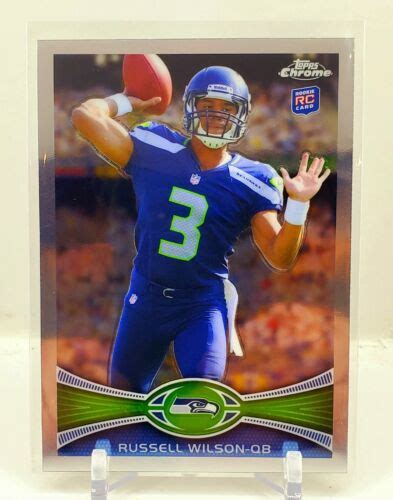 Topps Chrome Russell Wilson Rookie Card Stands Seahawks