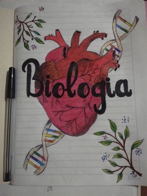 Portada De Biolog A Caratulas Hechas A Mano Portadas De