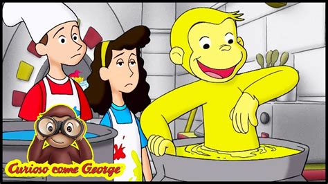 Nuuskierige George 🐵Aapkleur 🐵Strokiesprente vir kinders 🐵George die Aap - Cartonionline.com