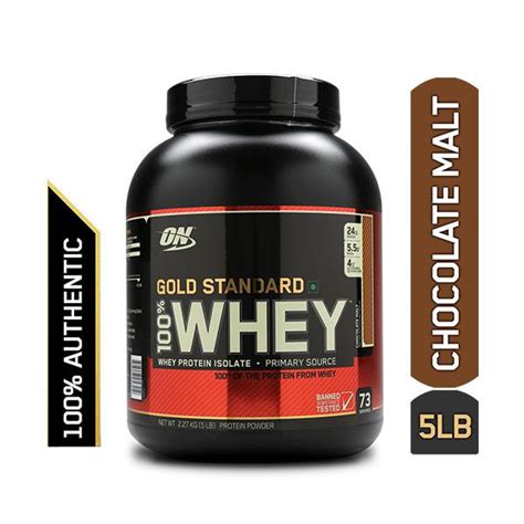 Buy Optimum Nutrition On 100 Whey Gold Standard Powder Chocolate Malt 5 Lb Online At