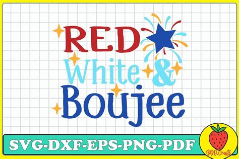 Red White And Boujee Svg Graphic By BOO Embroidery Creative Fabrica