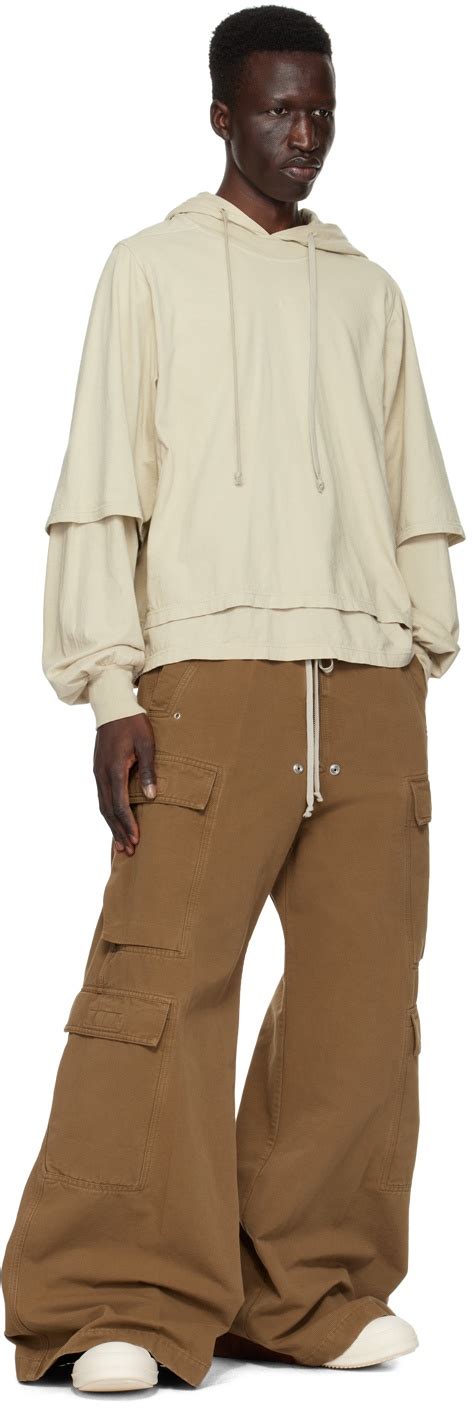 Rick Owens Drkshdw Brown Jumbo Bela Cargo Pants Rick Owens Drkshdw