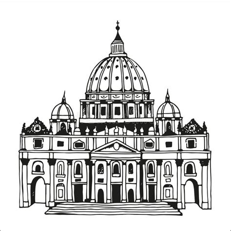 St Peters Basilica Stock Illustrations – 338 St Peters Basilica Stock ...