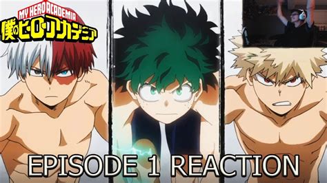 My Hero Academia Season 3 Anime Reaction Episode 1 Plus Ultra Youtube