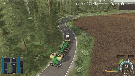 LS19 Big Farming NF Marsch 4 fach Karte Wir säen an Feld für