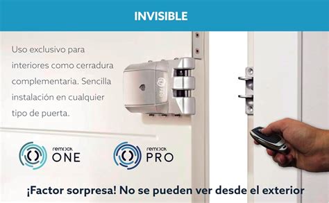 Remock Rlp G Cerradura De Seguridad Invisible Con Mandos W V