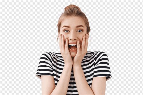 Excited Girl Surprise Woman Png PNGWing