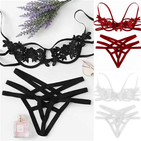 Conjunto De Lingerie Feminina Com Espartilho Renda Roupa De Dormir