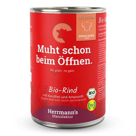 Herrmann S Bio Rind Mit Karotten Und Amaranth Selection Adult