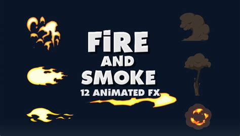 Fire and Smoke Animated Fx - thegameassetsmine