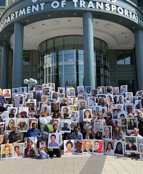 Demonstrators Remember Ethiopian Airlines Crash Victims