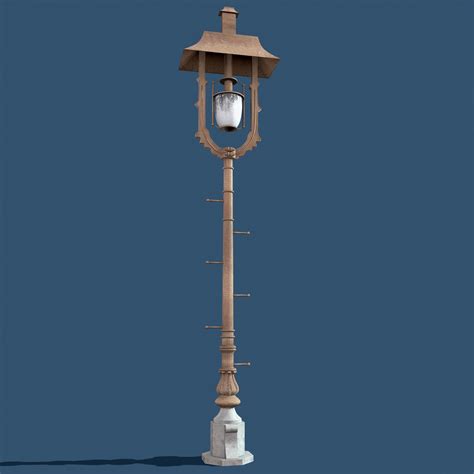 Brooklyn Bridge Streetlight Lighting 3d Model