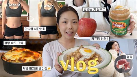 다이어트vlog 광고 감량속도 대박인 배부르고 건강한 5일 식단 공개 경락 상담마라엽떡 Youtube