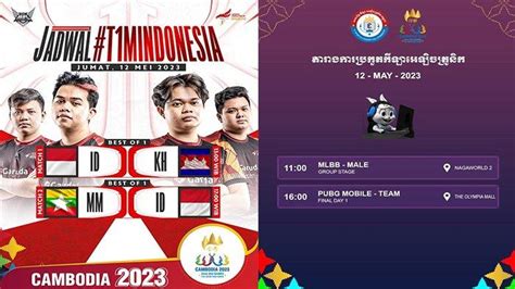 Jadwal Sea Games Mlbb Timnas Putra Indonesia Vs Kamboja Di Laga