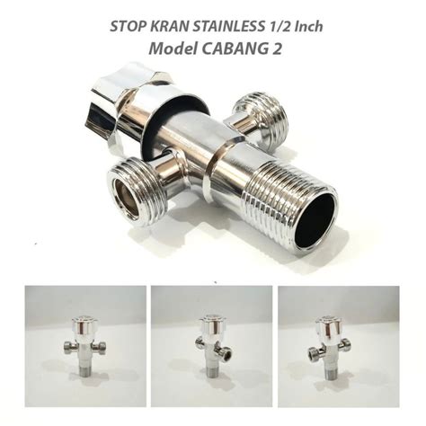 Jual Stop Kran Shower Tee Minimalis Bulat Murah X Kran Cabang T