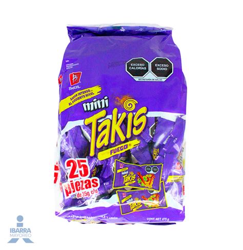 Botanas Barcel Takis Fuego Mini Pzas Ibarra Mayoreo