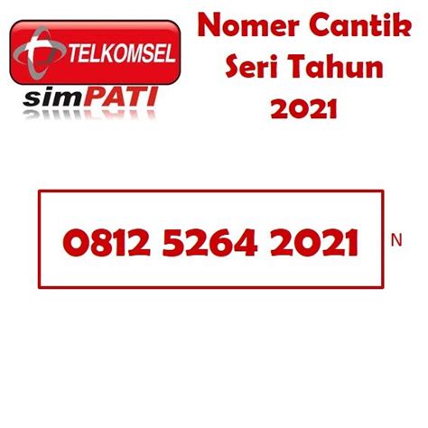 Jual Nomor Cantik Kartu Perdana Simpati Telkomsel G Lte Seri Tahun