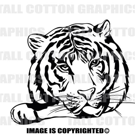 Bengal Tiger Vinyl Decal Sticker Decor Wl Etsy