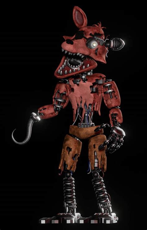 Withered Foxy Final Render 1 By Ruffleswinner22 On Deviantart