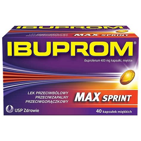 Ibuprom MAX Sprint 400mg x40 kapsułek Apteka Polska APTE PL