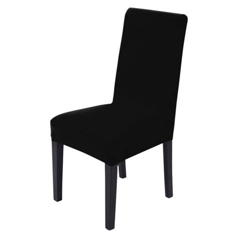 Pi Ces Noir Housses De Chaise Housse De Chaise Housses Extensibles