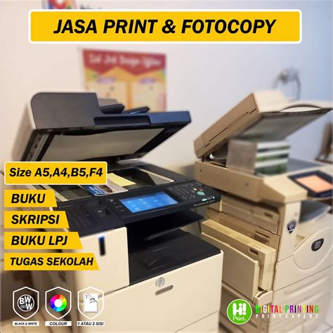 Jual Jasa Print Document Buku Makalah Hitam Putih Full Color Laser Fuji