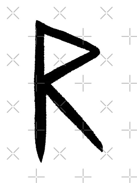 Raidho Rune Poster For Sale By Lysakarell Redbubble