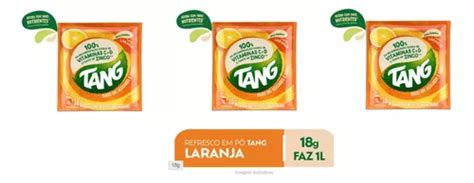 Kit 3 Refresco Em Pó Sabor Laranja Tang 18g MercadoLivre