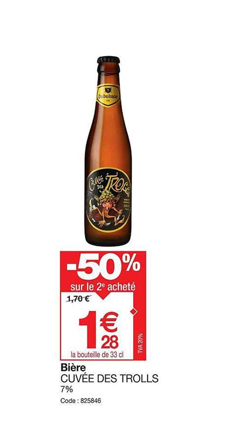 Promo Bière Cuvée Des Trolls 50 Sur Le 2e Acheté chez Promocash