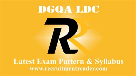 Dgqa Ldc Exam Pattern And Syllabus 2022 Pdf Recruitment Reader