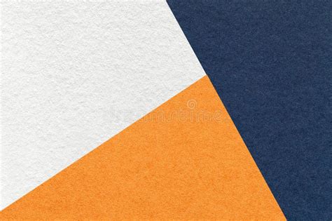 Texture of Craft Navy Blue, White and Orange Shade Color Paper ...