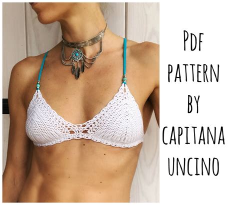 Pdf File For Crochet PATTERN Marina Crochet Bikini Top Sizes Etsy