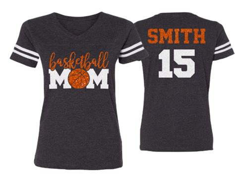 Glitter Basketball Mom Shirt Basketball Shirts Basketball Etsy