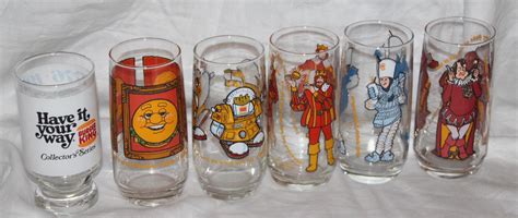 Vintage Burger King Collector Series Glass Set Bonus