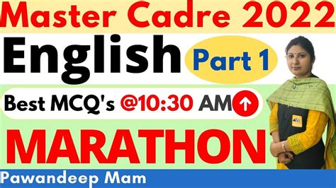 Master Cadre English Preparation Master Cadre Preparation English