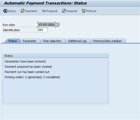 Automatic Payment Program Run F Sap Tutorial