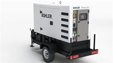 Kohler Industrial Diesel Generators Single White Color 3d Model By 3dxin