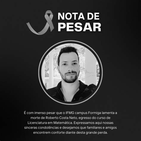 Nota De Pesar IFMG Campus Formiga