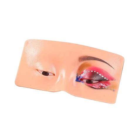 Gecheer Face Eyes Makeup Practice Board 3d Realistic Face Skin Board Practice Model For