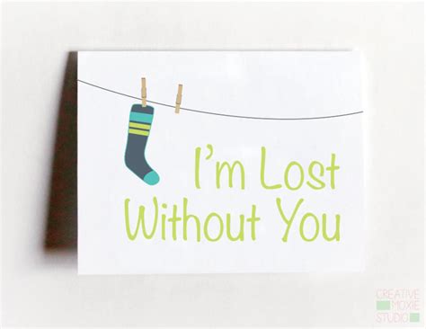 Funny Love Card Funny Missing You Card I M Lost Etsy