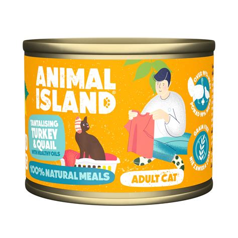 Animal Island indyk i przepiórka mokra karma dla kota 200g Koci