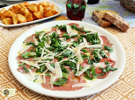 Carpaccio Di Manzo Al Limone Rucola E Grana Profumi Sapori Fantasia