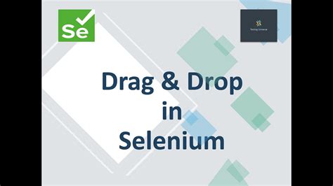 Drag And Drop In Selenium Webdriver Action Class Youtube