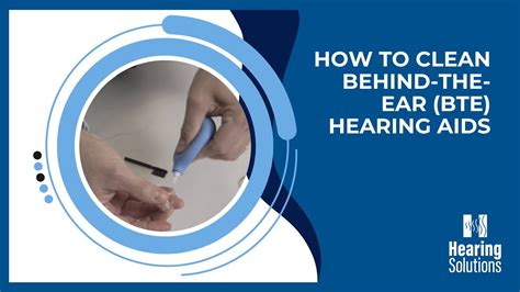 How To Clean Behind The Ear Bte Hearing Aids Hearing Solutions Youtube