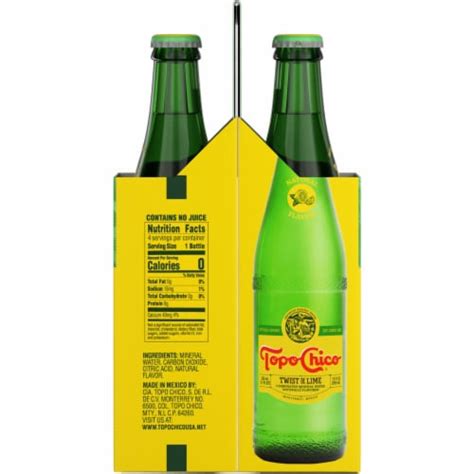 Topo Chico Mineral Twist Of Lime Flavored Sparkling Bottled Water