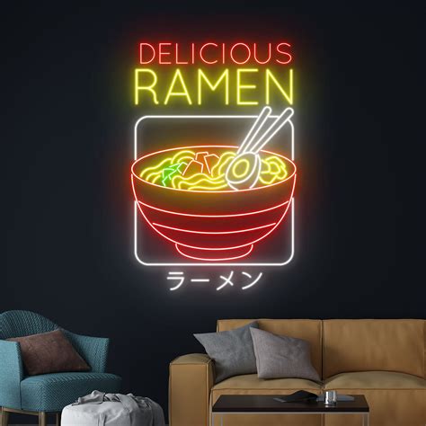 Handmadetneonsign Delicious Ramen Neon Sign Japanese Noodles Led Sign