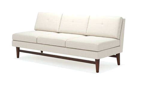 Modern Armless Leather Loveseat – redboth.com