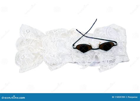 Retro Glasses And Lace Stock Image Image Of Frame Round 11859789