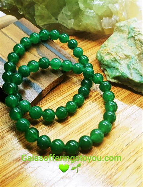 Green Jade Bracelets from GAIA'S OFFERINGS TO YOU